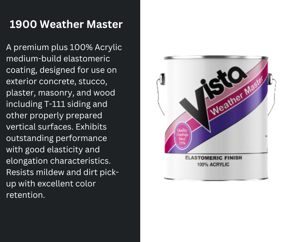 Vista Paint Elastomeric Product Description